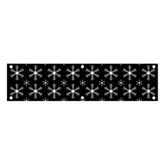 Snowflakes Background Pattern Banner and Sign 4  x 1 