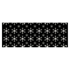 Snowflakes Background Pattern Banner and Sign 8  x 3 