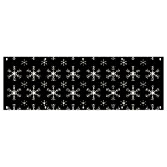 Snowflakes Background Pattern Banner and Sign 12  x 4 