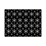 Snowflakes Background Pattern Premium Plush Fleece Blanket (Mini) 35 x27  Blanket Front