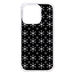 Snowflakes Background Pattern Iphone 14 Pro Tpu Uv Print Case