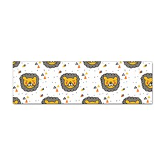 Lion Heads Pattern Design Doodle Sticker Bumper (10 Pack) by pakminggu