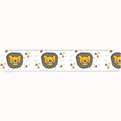 Lion Heads Pattern Design Doodle Small Bar Mat by pakminggu