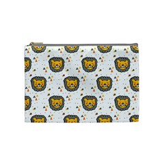 Lion Heads Pattern Design Doodle Cosmetic Bag (medium)