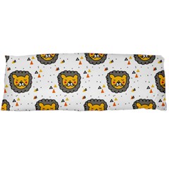 Lion Heads Pattern Design Doodle Body Pillow Case (dakimakura) by pakminggu