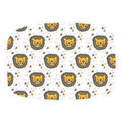 Lion Heads Pattern Design Doodle Mini Square Pill Box by pakminggu