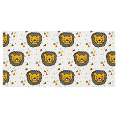 Lion Heads Pattern Design Doodle Banner And Sign 4  X 2  by pakminggu