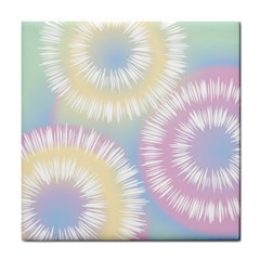 Tie Dye Pattern Colorful Design Tile Coaster by pakminggu