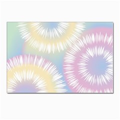 Tie Dye Pattern Colorful Design Postcards 5  X 7  (pkg Of 10) by pakminggu