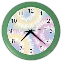 Tie Dye Pattern Colorful Design Color Wall Clock by pakminggu