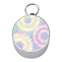 Tie Dye Pattern Colorful Design Mini Silver Compasses by pakminggu