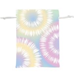 Tie Dye Pattern Colorful Design Lightweight Drawstring Pouch (XL) Front