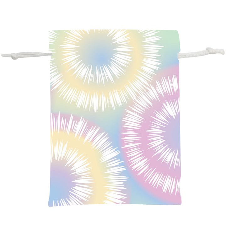 Tie Dye Pattern Colorful Design Lightweight Drawstring Pouch (XL)