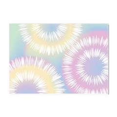 Tie Dye Pattern Colorful Design Crystal Sticker (a4) by pakminggu