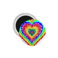 Tie Dye Heart Colorful Prismatic 1 75  Magnets by pakminggu