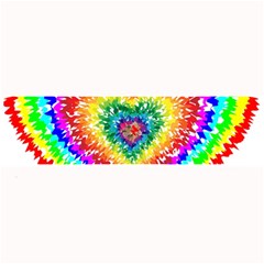 Tie Dye Heart Colorful Prismatic Large Bar Mat by pakminggu