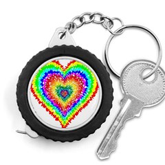 Tie Dye Heart Colorful Prismatic Measuring Tape by pakminggu