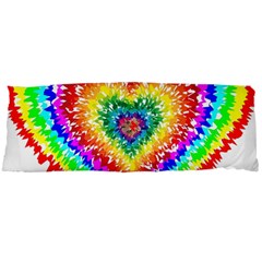 Tie Dye Heart Colorful Prismatic Body Pillow Case Dakimakura (two Sides) by pakminggu