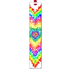 Tie Dye Heart Colorful Prismatic Large Book Marks by pakminggu