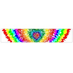 Tie Dye Heart Colorful Prismatic Large Premium Plush Fleece Scarf  by pakminggu