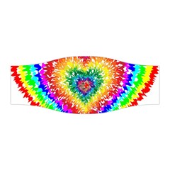 Tie Dye Heart Colorful Prismatic Stretchable Headband by pakminggu