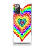 Tie Dye Heart Colorful Prismatic Samsung Galaxy Note 20 TPU UV Case Front