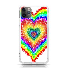 Tie Dye Heart Colorful Prismatic Iphone 11 Pro Max 6 5 Inch Tpu Uv Print Case by pakminggu