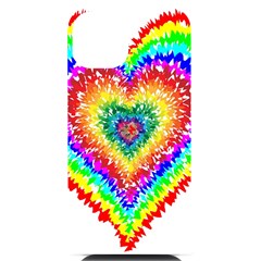 Tie Dye Heart Colorful Prismatic Iphone 14 Black Uv Print Case by pakminggu