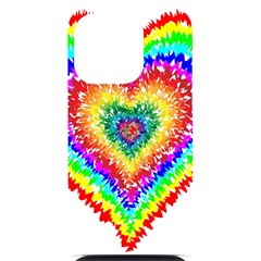 Tie Dye Heart Colorful Prismatic Iphone 14 Pro Black Uv Print Case by pakminggu