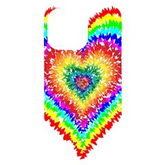 Tie Dye Heart Colorful Prismatic Iphone 14 Pro Max Black Uv Print Case