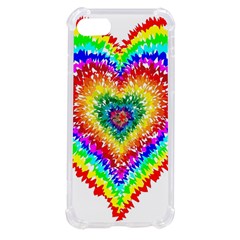 Tie Dye Heart Colorful Prismatic Iphone Se by pakminggu