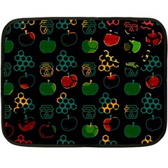 Apples Honey Honeycombs Pattern Fleece Blanket (mini) by pakminggu