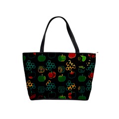 Apples Honey Honeycombs Pattern Classic Shoulder Handbag by pakminggu