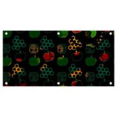 Apples Honey Honeycombs Pattern Banner And Sign 4  X 2  by pakminggu