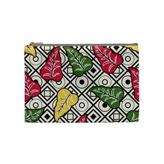 Leaves Foliage Batik Seamless Cosmetic Bag (medium)