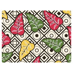 Leaves Foliage Batik Seamless Two Sides Premium Plush Fleece Blanket (extra Small) by pakminggu