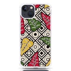 Leaves Foliage Batik Seamless Iphone 13 Tpu Uv Print Case