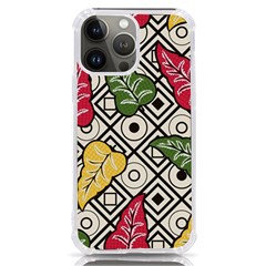 Leaves Foliage Batik Seamless Iphone 13 Pro Max Tpu Uv Print Case by pakminggu