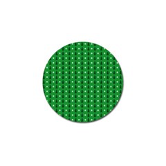 Green Christmas Tree Pattern Background Golf Ball Marker (10 Pack) by pakminggu