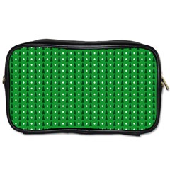 Green Christmas Tree Pattern Background Toiletries Bag (one Side) by pakminggu