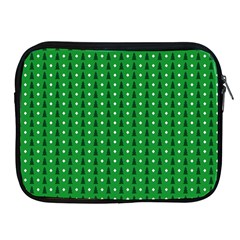 Green Christmas Tree Pattern Background Apple Ipad 2/3/4 Zipper Cases by pakminggu