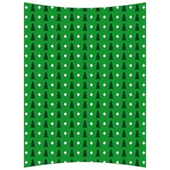 Green Christmas Tree Pattern Background Back Support Cushion by pakminggu