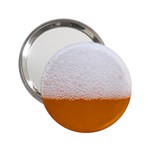 Beer Foam Bubbles Alcohol Glass 2.25  Handbag Mirrors Front