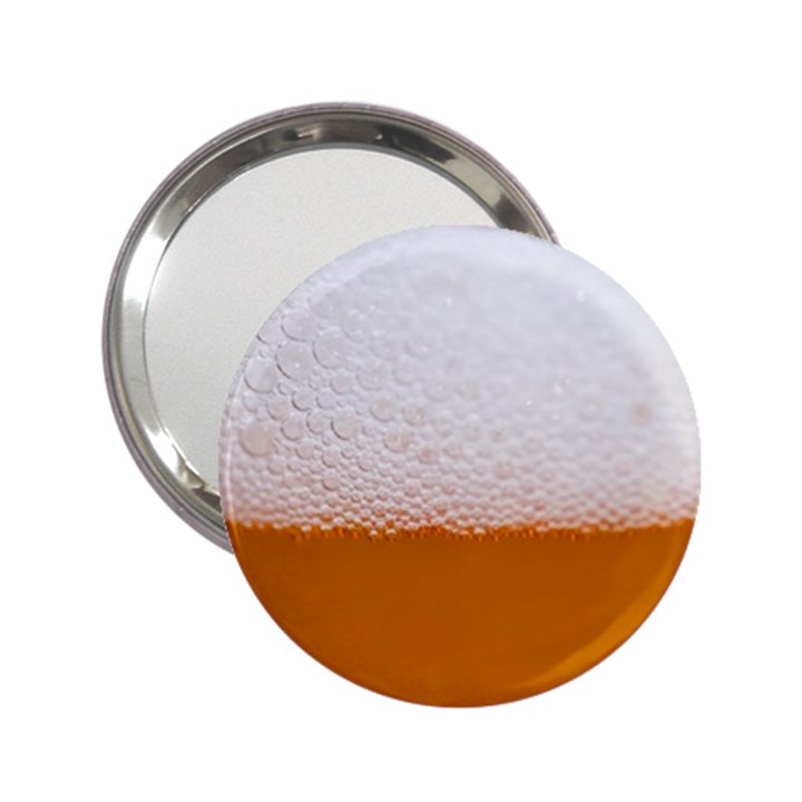 Beer Foam Bubbles Alcohol Glass 2.25  Handbag Mirrors