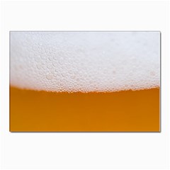 Beer Foam Bubbles Alcohol Glass Postcards 5  X 7  (pkg Of 10) by pakminggu