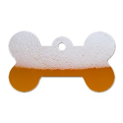 Beer Foam Bubbles Alcohol Glass Dog Tag Bone (one Side) by pakminggu