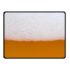 Beer Foam Bubbles Alcohol Glass Fleece Blanket (small) by pakminggu