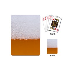 Beer Foam Bubbles Alcohol Glass Playing Cards Single Design (mini) by pakminggu