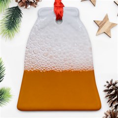 Beer Foam Bubbles Alcohol Glass Bell Ornament (two Sides) by pakminggu