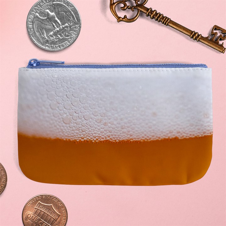 Beer Foam Bubbles Alcohol Glass Large Coin Purse